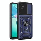 For Motorola Moto G32 Sliding Camera Cover Design TPU Hybrid PC Phone Case(Blue) - 1