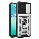 For Motorola Moto G32 Sliding Camera Cover Design TPU Hybrid PC Phone Case(Silver) - 1