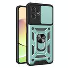 For Motorola Moto G54 5G EU Sliding Camera Cover Design TPU Hybrid PC Phone Case(Mint Green) - 1