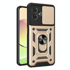 For Motorola Moto G54 5G EU Sliding Camera Cover Design TPU Hybrid PC Phone Case(Gold) - 1