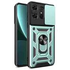 For Motorola Edge 50 Pro Global Sliding Camera Cover Design TPU Hybrid PC Phone Case(Mint Green) - 1