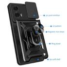 For Motorola Edge 50 Fusion Sliding Camera Cover Design TPU Hybrid PC Phone Case(Black) - 3