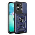 For Motorola Edge 50 Ultra Sliding Camera Cover Design TPU Hybrid PC Phone Case(Blue) - 1