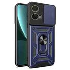 For Motorola Moto G85 / S50 Neo Sliding Camera Cover Design TPU Hybrid PC Phone Case(Blue) - 1