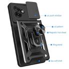 For Motorola Moto G55 Sliding Camera Cover Design TPU Hybrid PC Phone Case(Black) - 3