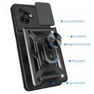 For Motorola Moto G55 Sliding Camera Cover Design TPU Hybrid PC Phone Case(Blue) - 3