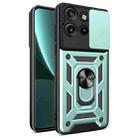 For Motorola Edge 50 Neo Sliding Camera Cover Design TPU Hybrid PC Phone Case(Mint Green) - 1