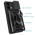 For Motorola Moto G35 5G Global Sliding Camera Cover Design TPU Hybrid PC Phone Case(Black) - 3