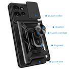 For Motorola Edge 50 5G Sliding Camera Cover Design TPU Hybrid PC Phone Case(Black) - 3