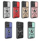 For Motorola Moto G15 Sliding Camera Cover Design TPU+PC Phone Case(Silver) - 2