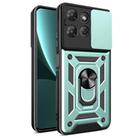 For Motorola Moto G Power 2025 Sliding Camera Cover Design TPU+PC Phone Case(Mint Green) - 1