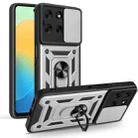 For Motorola Moto G56 5G Sliding Camera Cover Design TPU+PC Phone Case(Silver) - 1