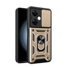 For OnePlus Nord N30 / CE3 Lite Sliding Camera Cover Design TPU Hybrid PC Phone Case(Gold) - 1