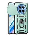 For OnePlus 12R 5G / Ace 3 5G Sliding Camera Cover Design TPU Hybrid PC Phone Case(Mint Green) - 1