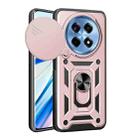For OnePlus 12R 5G / Ace 3 5G Sliding Camera Cover Design TPU Hybrid PC Phone Case(Rose Gold) - 1