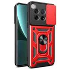 For OnePlus 12 5G Global Sliding Camera Cover Design TPU Hybrid PC Phone Case(Red) - 1