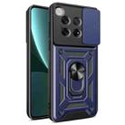 For OnePlus 12 5G Global Sliding Camera Cover Design TPU Hybrid PC Phone Case(Blue) - 1