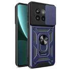 For OnePlus 13R / Ace 5 / Ace 5 Pro 5G Sliding Camera Cover Design TPU Hybrid PC Phone Case(Blue) - 1