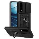 For OnePlus Ace 5 Ultra / Nord 5 Sliding Camera Cover Design TPU Hybrid PC Phone Case(Black) - 1