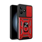 For Realme C53 4G / Narzo N53 4G Sliding Camera Cover Design TPU Hybrid PC Phone Case(Red) - 1