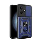 For Realme C53 4G / Narzo N53 4G Sliding Camera Cover Design TPU Hybrid PC Phone Case(Blue) - 1