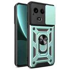 For Realme Narzo 60x 5G Global Sliding Camera Cover Design TPU Hybrid PC Phone Case(Mint Green) - 1