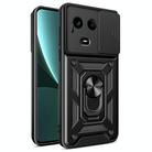 For Realme Narzo 60x 5G Global Sliding Camera Cover Design TPU Hybrid PC Phone Case(Black) - 1