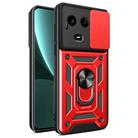 For Realme Narzo 60x 5G Global Sliding Camera Cover Design TPU Hybrid PC Phone Case(Red) - 1