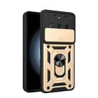 For Realme 11 Pro 5G/11 Pro+ Sliding Camera Cover Design TPU Hybrid PC Phone Case(Gold) - 1