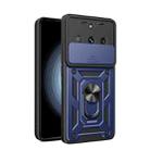 For Realme 11 Pro 5G/11 Pro+ Sliding Camera Cover Design TPU Hybrid PC Phone Case(Blue) - 1