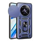For Realme 12 5G Global Sliding Camera Cover Design TPU Hybrid PC Phone Case(Blue) - 1