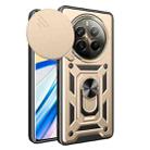 For Realme 12 Pro / 12 Pro+ 5G Sliding Camera Cover Design TPU Hybrid PC Phone Case(Gold) - 1