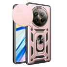 For Realme 12 Pro / 12 Pro+ 5G Sliding Camera Cover Design TPU Hybrid PC Phone Case(Rose Gold) - 1