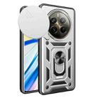 For Realme 12 Pro / 12 Pro+ 5G Sliding Camera Cover Design TPU Hybrid PC Phone Case(Silver) - 1