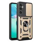 For Realme C65 4G Sliding Camera Cover Design TPU Hybrid PC Phone Case(Gold) - 1