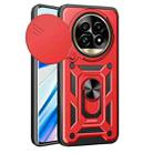 For Realme 13 Pro / 13 Pro+ 5G Sliding Camera Cover Design TPU Hybrid PC Phone Case(Red) - 1
