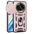 For Realme 13 Pro / 13 Pro+ 5G Sliding Camera Cover Design TPU Hybrid PC Phone Case(Rose Gold) - 1