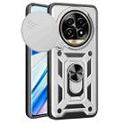 For Realme 13 Pro / 13 Pro+ 5G Sliding Camera Cover Design TPU Hybrid PC Phone Case(Silver) - 1