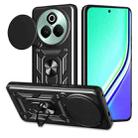 For Realme P3 Pro 5G Sliding Camera Cover Design TPU Hybrid PC Phone Case(Black) - 1