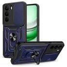 For Realme C71 4G Sliding Camera Cover Design TPU+PC Phone Case(Blue) - 1