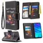 For Huawei P Smart (2019) Colored Drawing Pattern Zipper Horizontal Flip Leather Case with Holder & Card Slots & Wallet(Bear) - 1