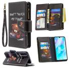 For Huawei P30 Lite Colored Drawing Pattern Zipper Horizontal Flip Leather Case with Holder & Card Slots & Wallet(Bear) - 1