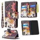 For Huawei Y5 (2019) Colored Drawing Pattern Zipper Horizontal Flip Leather Case with Holder & Card Slots & Wallet(Flower Elephants) - 1