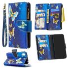 For Huawei Y5 (2019) Colored Drawing Pattern Zipper Horizontal Flip Leather Case with Holder & Card Slots & Wallet(Gold Butterfly) - 1
