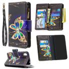 For Huawei Y5 (2019) Colored Drawing Pattern Zipper Horizontal Flip Leather Case with Holder & Card Slots & Wallet(Big Butterfly) - 1