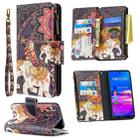 For Huawei Y6 (2019) Colored Drawing Pattern Zipper Horizontal Flip Leather Case with Holder & Card Slots & Wallet(Flower Elephants) - 1