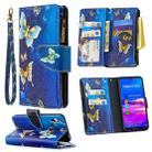 For Huawei Y6 (2019) Colored Drawing Pattern Zipper Horizontal Flip Leather Case with Holder & Card Slots & Wallet(Gold Butterfly) - 1