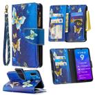 For Huawei Y7 (2019) Colored Drawing Pattern Zipper Horizontal Flip Leather Case with Holder & Card Slots & Wallet(Gold Butterfly) - 1