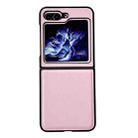 For Samsung Galaxy Z Flip5 Morandi PC Shockproof Phone Case(Pink) - 1