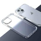 For iPhone 15 Plus Ice-Crystal Matte TPU Hard PC Phone Case(Transparent) - 1